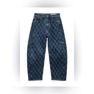 Rag & Bone Charlite Quilted Barrel Jeans